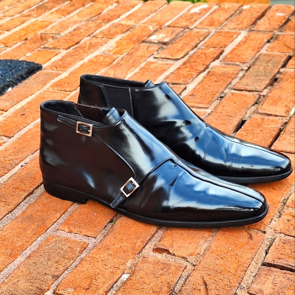 PRADA Double Monkstrap Ankle Boots (Mens Size 9.5 - Read description below) - Picture 6 of 16